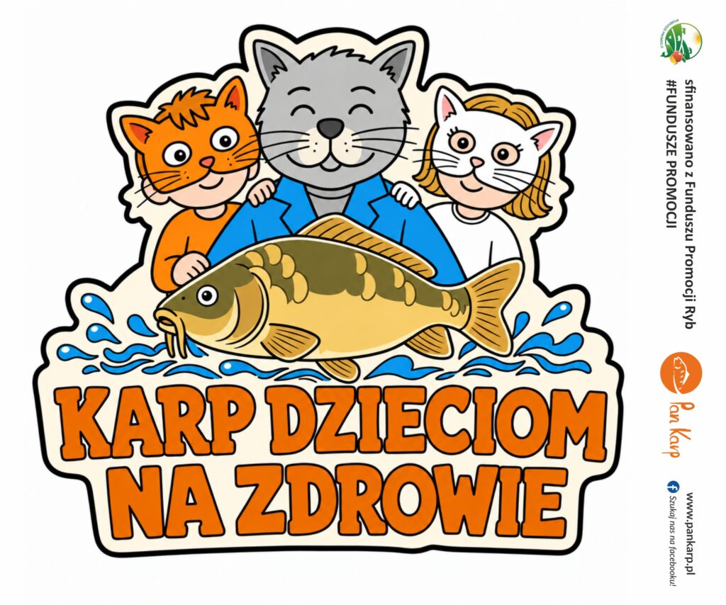 Przypinka karp dzieciom na zdrowie